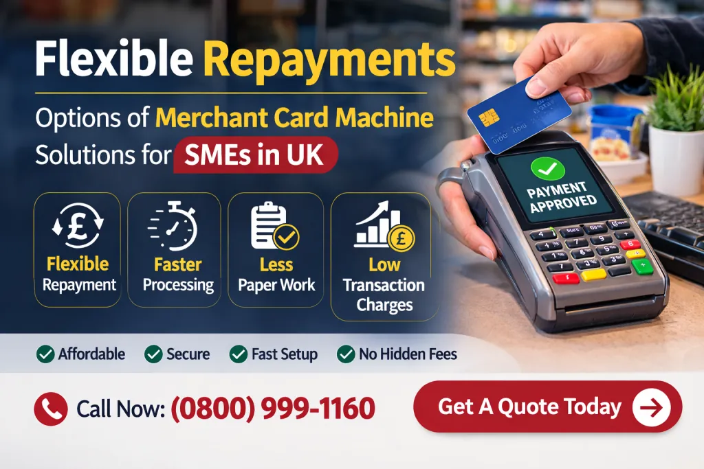 Flexible Repayments Options of Merchant Card Machine Solutions for SMEs in UK