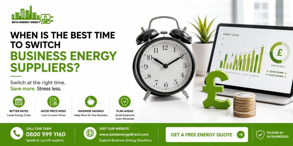 When Is the Best Time to Switch Business Energy Suppliers?