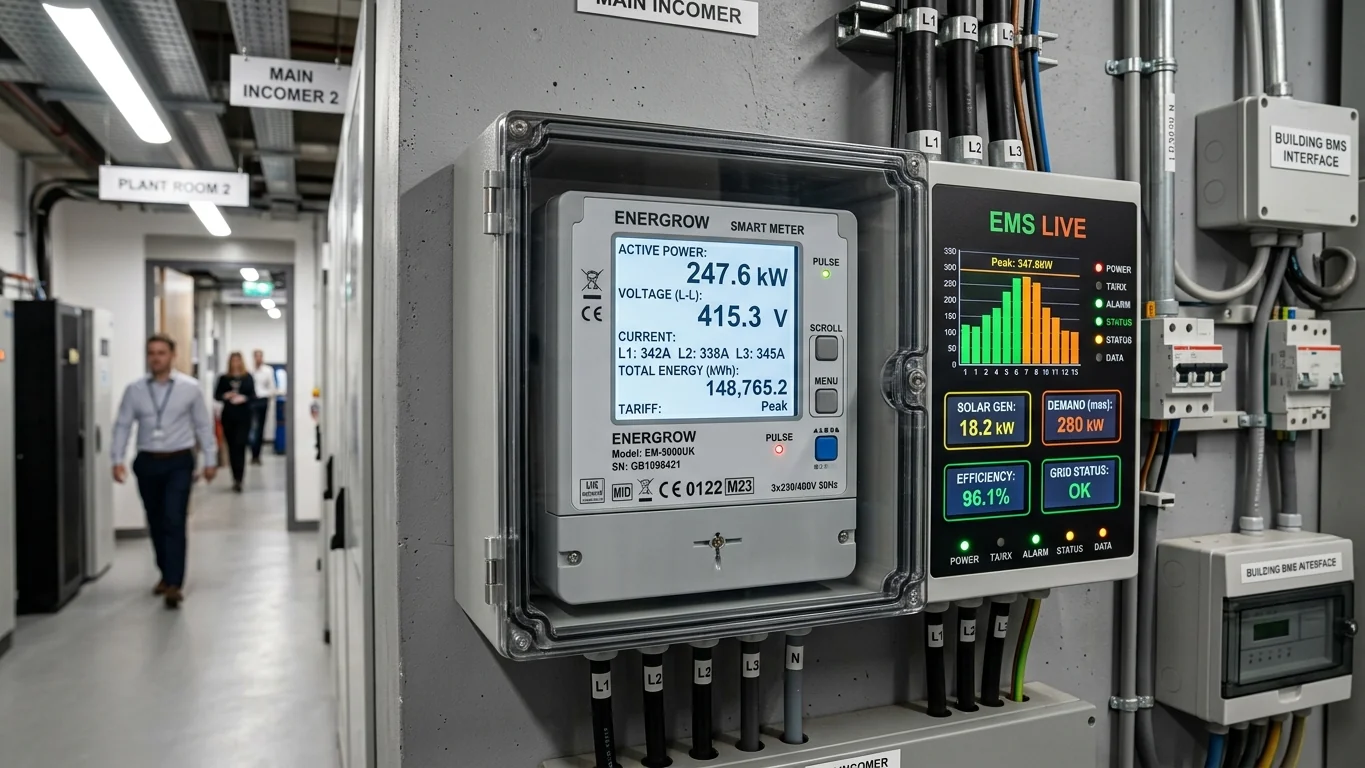 Commercial Smart Electricity Meter and Real-Time EMS Telemetry