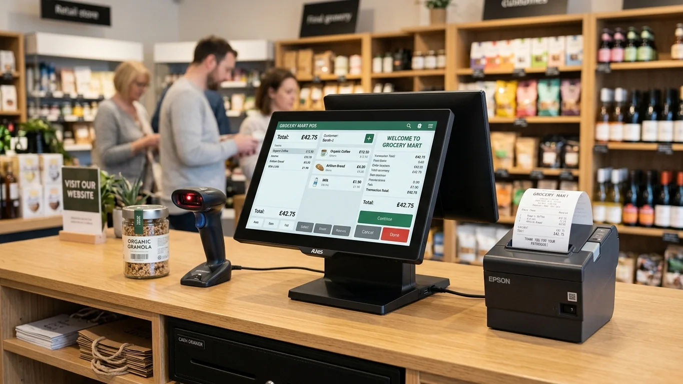 Smart EPOS Touchscreen Till and Integrated Retail Barcode Solutions